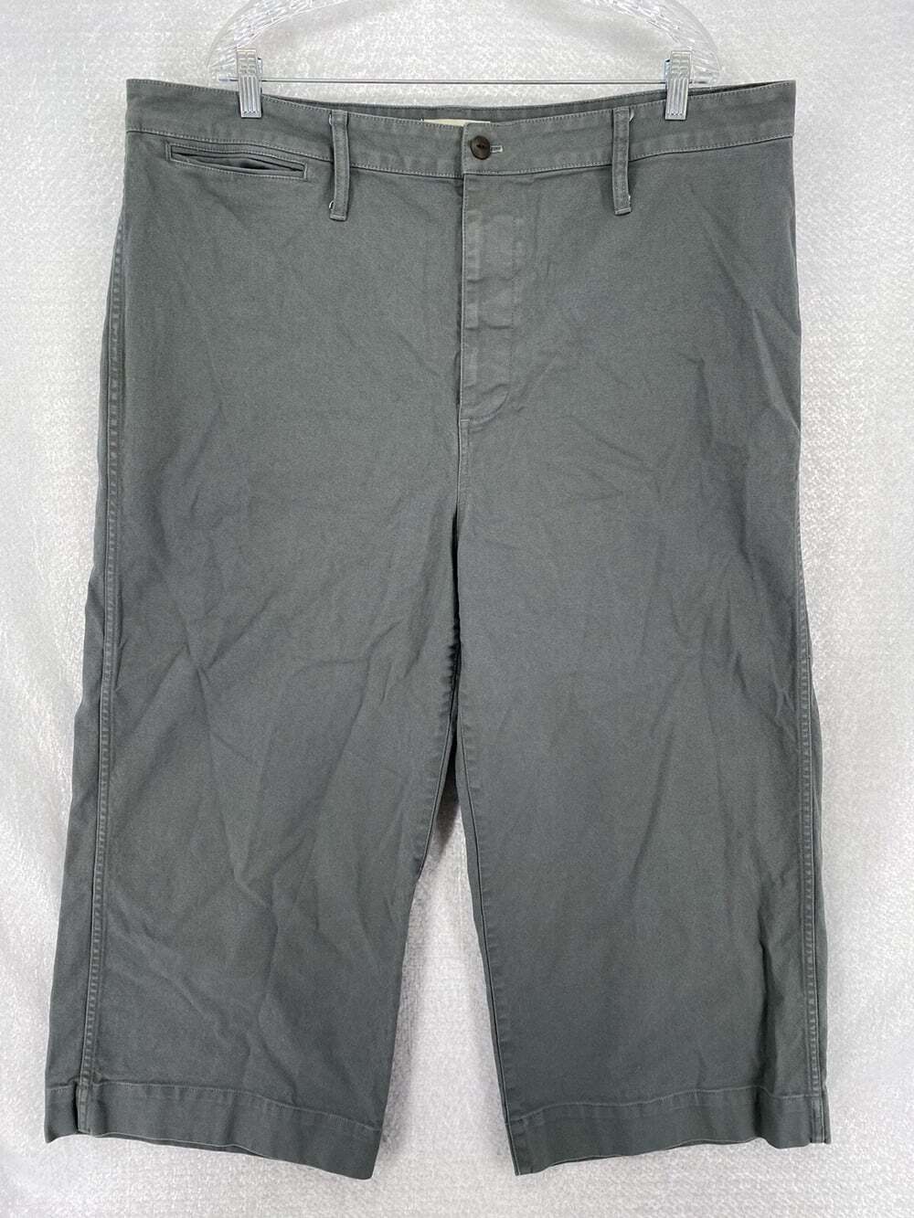 Madewell Women’s Size 36 Emmett High Rise Wide Leg Crop Jeans - Green